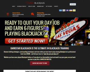 Dark Star Blackjack website screenshot